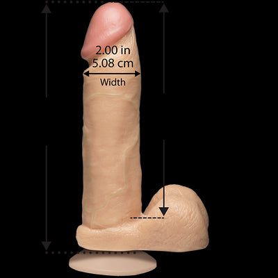 Main image for product index 5: Фаллоимитатор Doc Johnson The Realistic Cock White - PVC, Vack-U-Lock