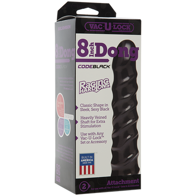 Дилдо Doc Johnson CodeBlack - Raging Vac-U-Lock - фото 2