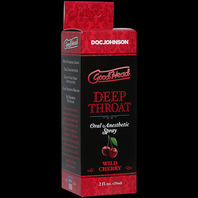 Main image for product index 2: Спрей для мінету Doc Johnson GoodHead DeepThroat Spray - Wild Cherry