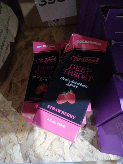 Спрей для мінету Doc Johnson GoodHead DeepThroat Spray - Sweet Strawberry 59мл (м'яте паковання!!!) - фото 2