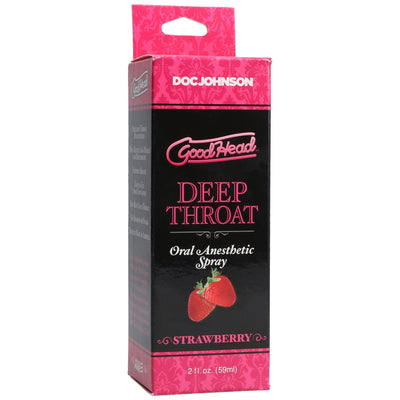 Спрей для мінету Doc Johnson GoodHead DeepThroat Spray - Sweet Strawberry 59мл (м'яте паковання!!!) - фото 4