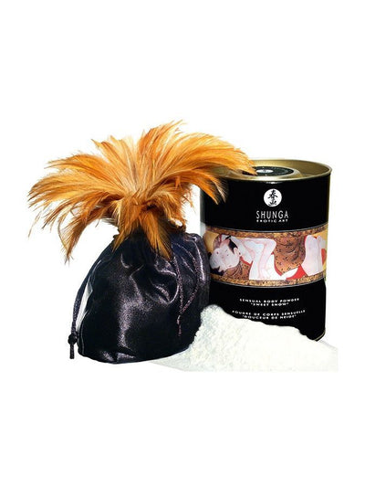 Смачна пудра для оральних пестощів Shunga Sweet Snow Body Powder – Exotic fruits - фото 1