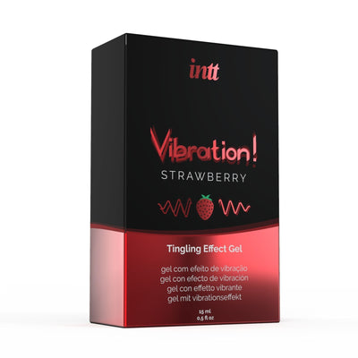 Рідкий вібратор Intt Vibration Strawberry - фото 3