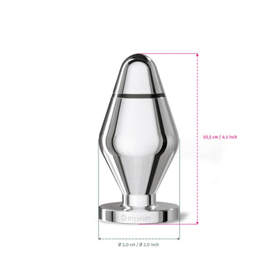 Main image for product index 4: Металева анальна пробка Mystim John для електростимулятора