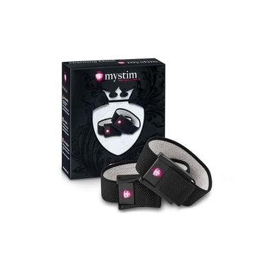 Main image for product index 2: Утяжка для пениса Mystim Charming Chuck, два регулируемых текстильных ремня с электродами