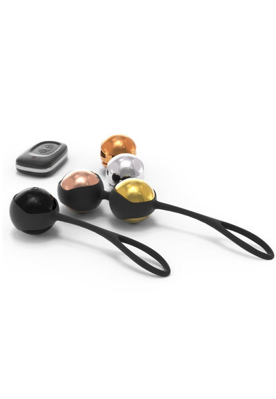 Main image for product index 2: Набор вагинальных шариков Dorcel Training Balls, диам. 3,4см, вес 20-117гр, есть вибрация, пульт ДУ