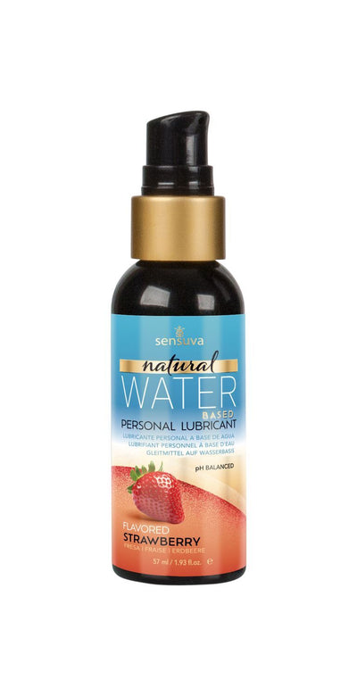 Смазка на водной основе Sensuva Natural Water-Based Strawberry - фото 1