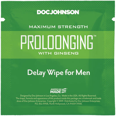 Main image for product index 1: Пролонгуюча серветка Doc Johnson Delay Wipe For Men