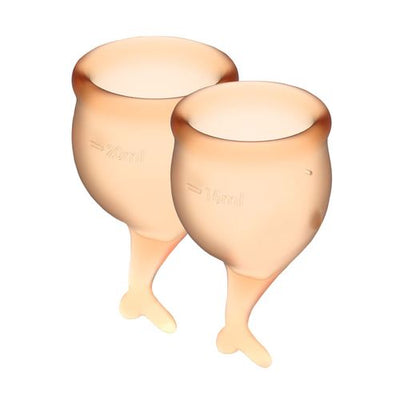 Набор менструальных чаш Satisfyer Feel Secure, 15мл и 20мл, мешочек для хранения - фото 2