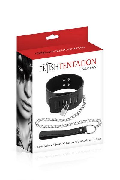 Main image for product index 2: Ошейник с поводком Fetish Tentation Padlock and Leash