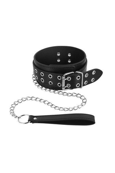 Нашийник з повідцем Fetish Tentation Eyalets and Leash - фото 1