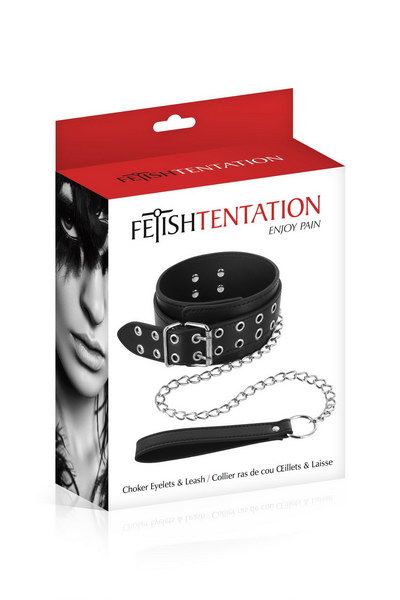 Нашийник з повідцем Fetish Tentation Eyalets and Leash - фото 2