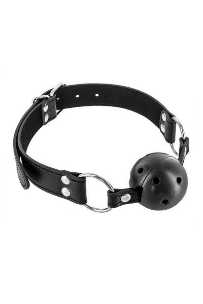 Воздухопроницаемый кляп Fetish Tentation Rigid Gag Ball - фото 1