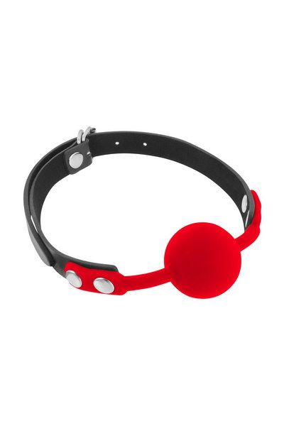 Класичний кляп з силіконовою кулькою Fetish Tentation Silicone Gag Ball - фото 3