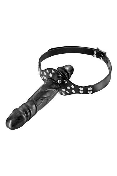 Кляп з подвійним фалоімітатором Fetish Tentation Double Penis Gag - фото 1