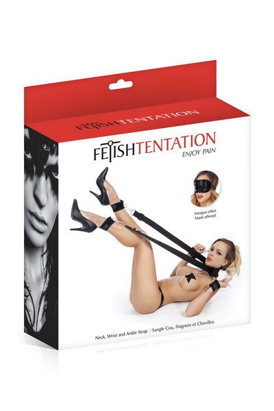 Main image for product index 2: Фиксаторы для ног и рук Fetish Tentation Neck, Wrist and Ankle Strap