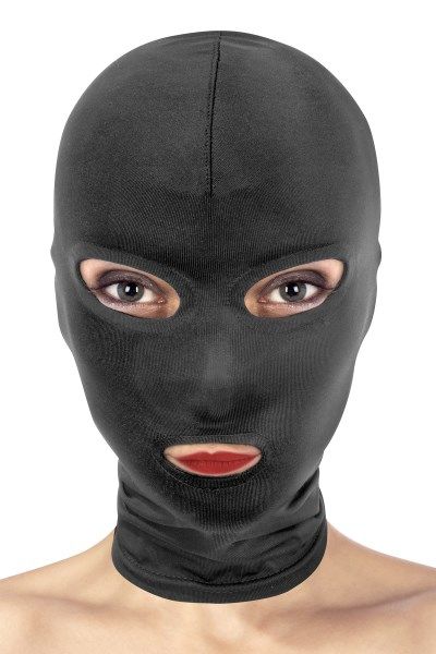 Капюшон для БДСМ Fetish Tentation Open Mouth and Eyes Hood - фото 1
