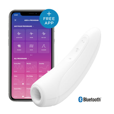 Вакуумний кліторальний стимулятор Satisfyer Curvy 1+ з керуванням через інтернет - фото 1