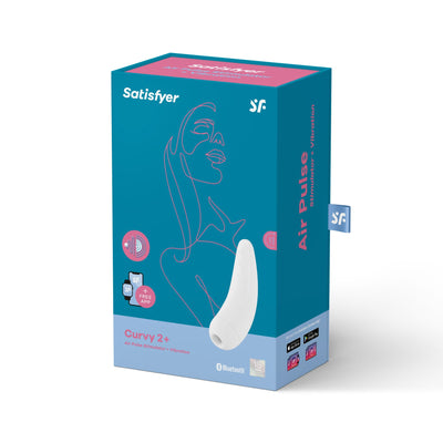 Main image for product index 14: Вакуумний кліторальний стимулятор Satisfyer Curvy 2+ з керуванням через інтернет