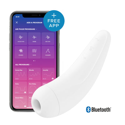 Main image for product index 8: Вакуумний кліторальний стимулятор Satisfyer Curvy 2+ з керуванням через інтернет