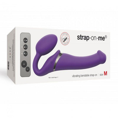 Безремневой страпон с вибрацией Strap-On-Me Vibrating - фото 11