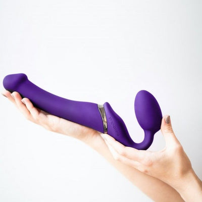 Безремневой страпон с вибрацией Strap-On-Me Vibrating - фото 12