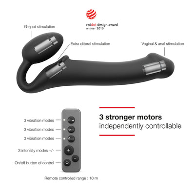 Безремневой страпон с вибрацией Strap-On-Me Vibrating - фото 22