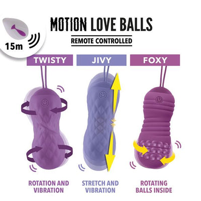 Main image for product index 8: Вагінальні кульки з масажем і вібрацією FeelzToys Motion Love Balls Jivy