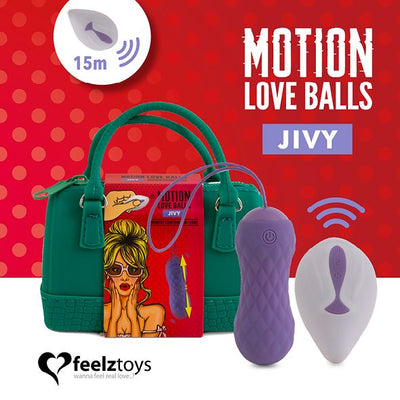Main image for product index 6: Вагінальні кульки з масажем і вібрацією FeelzToys Motion Love Balls Jivy