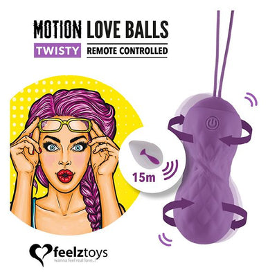 Main image for product index 11: Вагінальні кульки з масажем і вібрацією FeelzToys Motion Love Balls Jivy