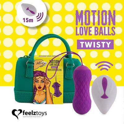 Main image for product index 10: Вагінальні кульки з масажем і вібрацією FeelzToys Motion Love Balls Jivy
