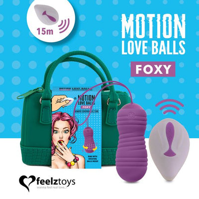 Main image for product index 1: Вагінальні кульки з масажем і вібрацією FeelzToys Motion Love Balls Jivy