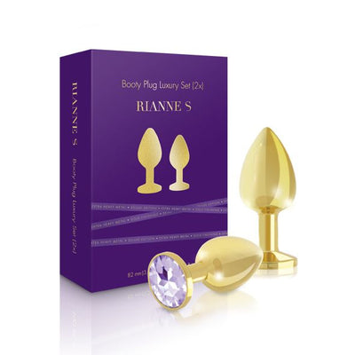 Main image for product index 1: Набор металлических анальных пробок с кристаллом RIANNE S - Booty Plug Luxury Set