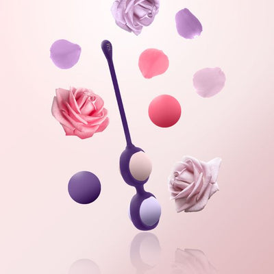 Main image for product index 4: Набор вагинальных шариков Rianne S: Pussy Playballs, масса 15, 25, 35, 55г, монолит, косметичка