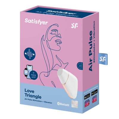 Вакуумный клиторальный стимулятор Satisfyer Love Triangle с управлением через интернет - фото 14