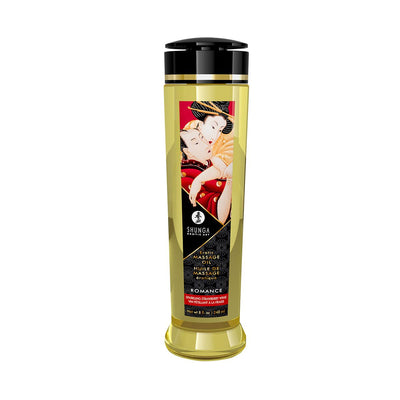 Масажна олія Shunga Romance – Sparkling Strawberry Wine - фото 1