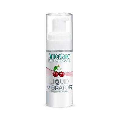 Лубрикант с эффектом вибрации Amoreane Med Liquid Vibrator Cherry - фото 1