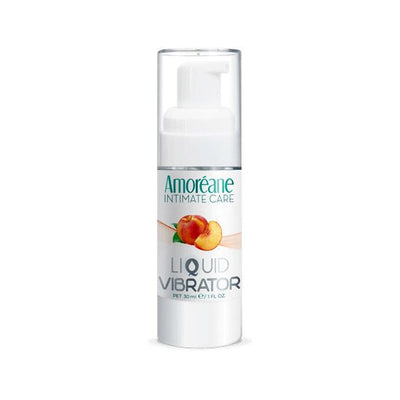 Лубрикант с эффектом вибрации Amoreane Med Liquid Vibrator Peach - фото 1