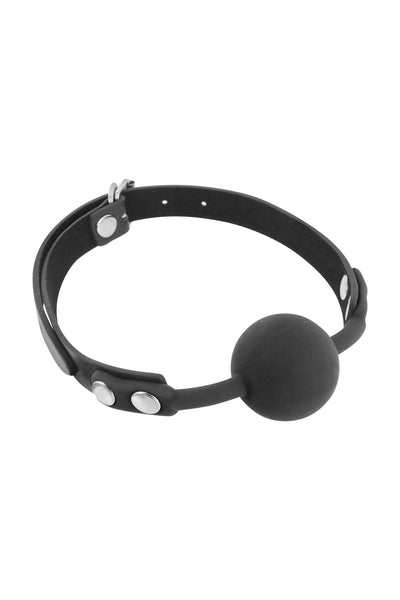 Класичний кляп з силіконовою кулькою Fetish Tentation Silicone Gag Ball - фото 1