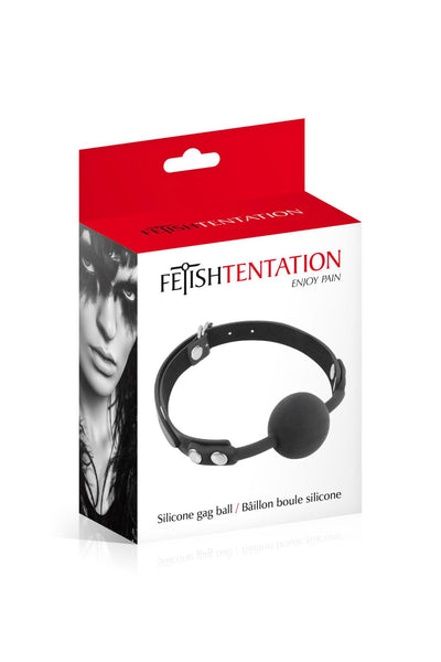 Класичний кляп з силіконовою кулькою Fetish Tentation Silicone Gag Ball - фото 2