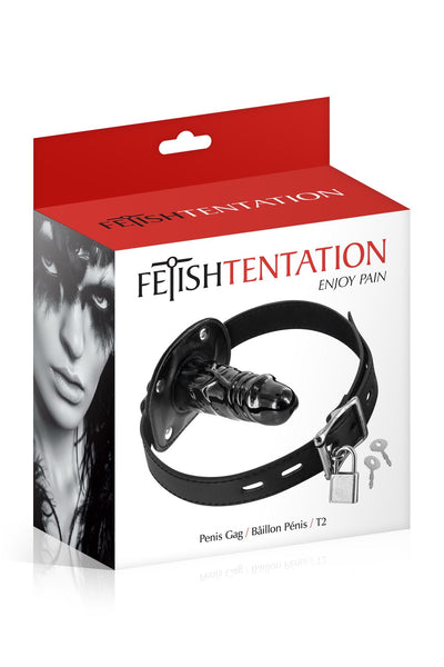 Кляп з великим фаллоімітатором Fetish Tentation Penis Gag T2 - фото 2