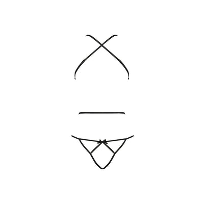 Main image for product index 4: Боди с имитацией кожи и стрепами Passion ASUNA BODY