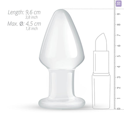 Скляна анальна пробка Gildo Glass Buttplug No. 25 - фото 3