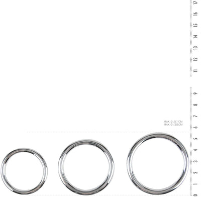 Main image for product index 3: Набір ерекційних кілець Sinner Gear Unbendable – Cock/Ball Ring & Glans Ring Set
