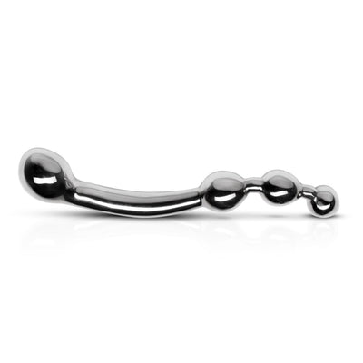 Анально-вагинальный стимулятор Sinner Gear Unbendable — Multi-Stim Pleasure Wand Metal Anal Dildo - фото 4