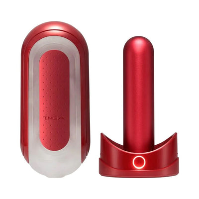 Набор мастурбатора с нагревателем Tenga Flip Zero Red + Flip Warmer - фото 1