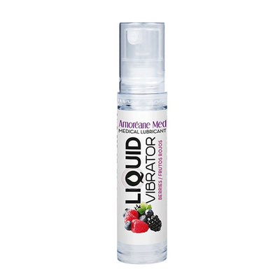 Лубрикант с эффектом вибрации Amoreane Med Liquid Vibrator Berries - фото 1