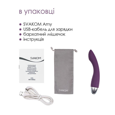 Вибратор для точки G с интеллектуальным режимом Svakom Amy - фото 15