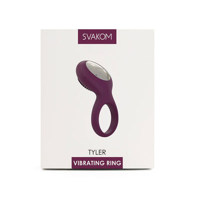Main image for product index 7: Эрекционное кольцо с вибрацией Svakom Tyler Violet