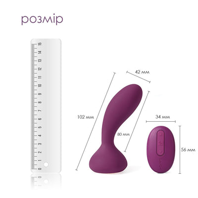 Main image for product index 2: Масажер простати та вібратор точки G з пультом Svakom Julie